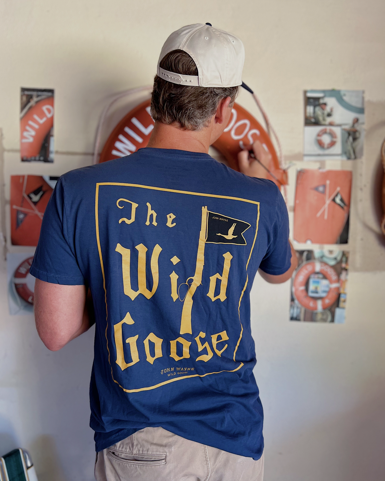 Wild Goose Hand-Painted Life Ring – One of a Kind