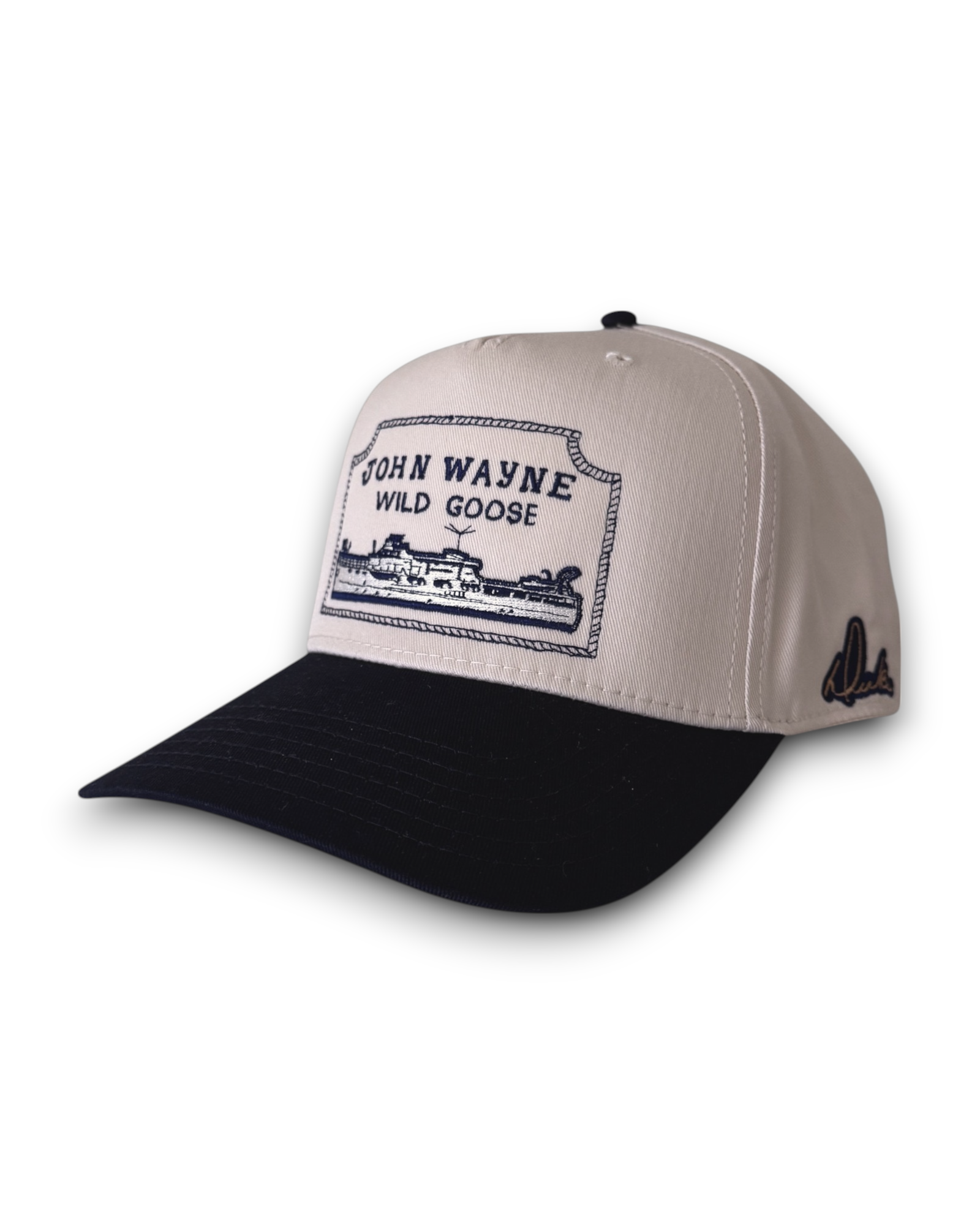 Wild Goose Trucker Cap – Natural/Navy