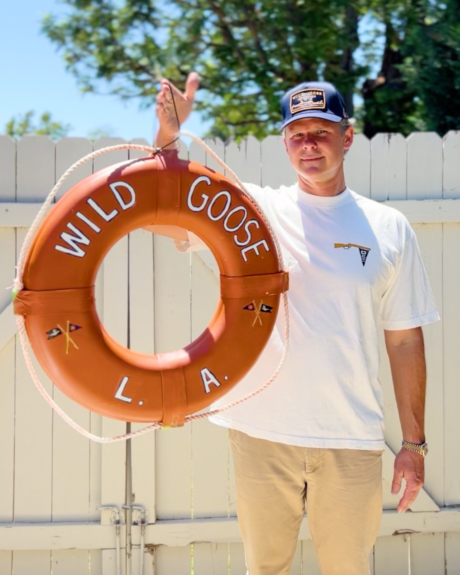 Wild Goose Hand-Painted Life Ring – One of a Kind