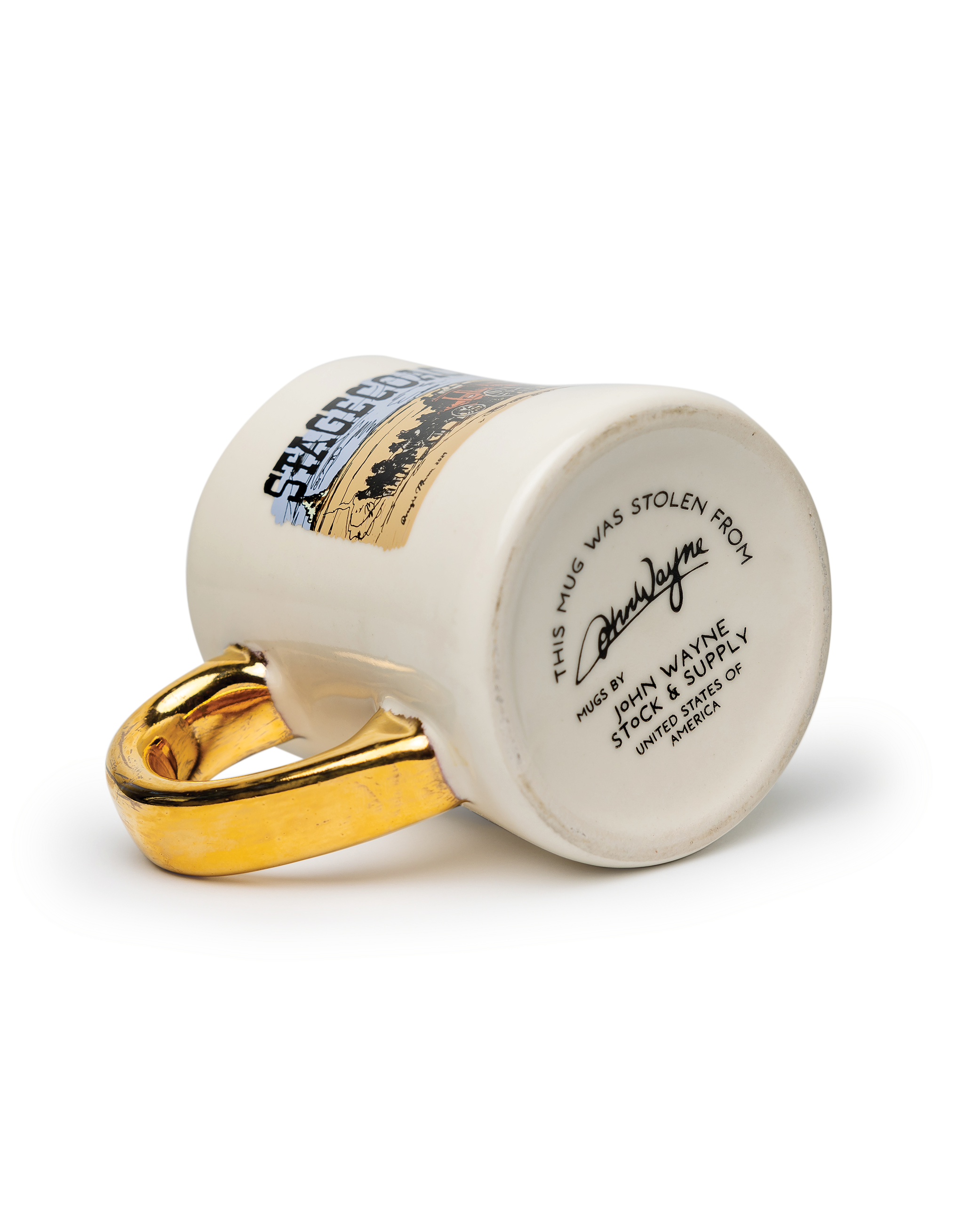 Stagecoach Gold Handle Mug