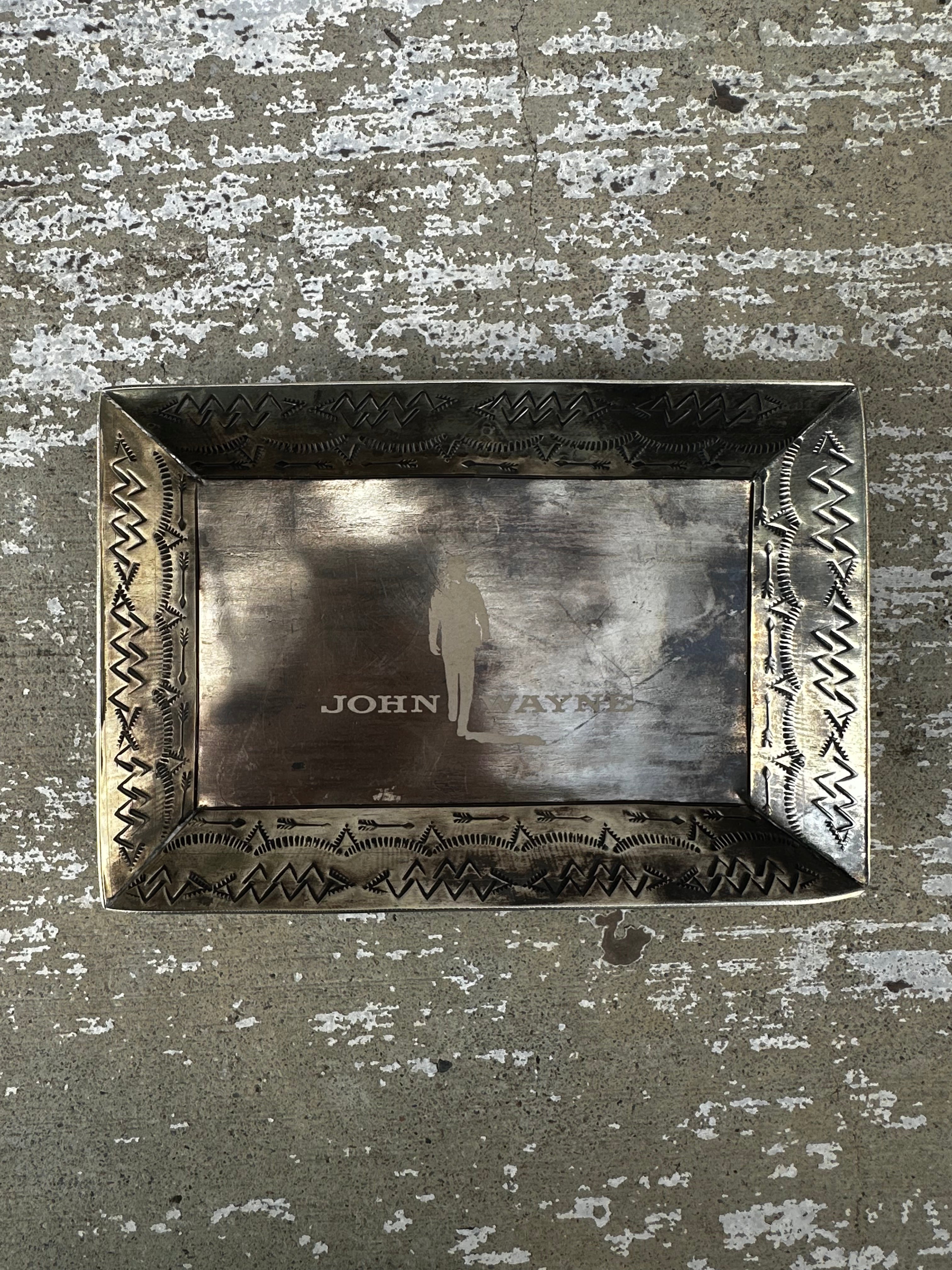 John Wayne Silver Tray