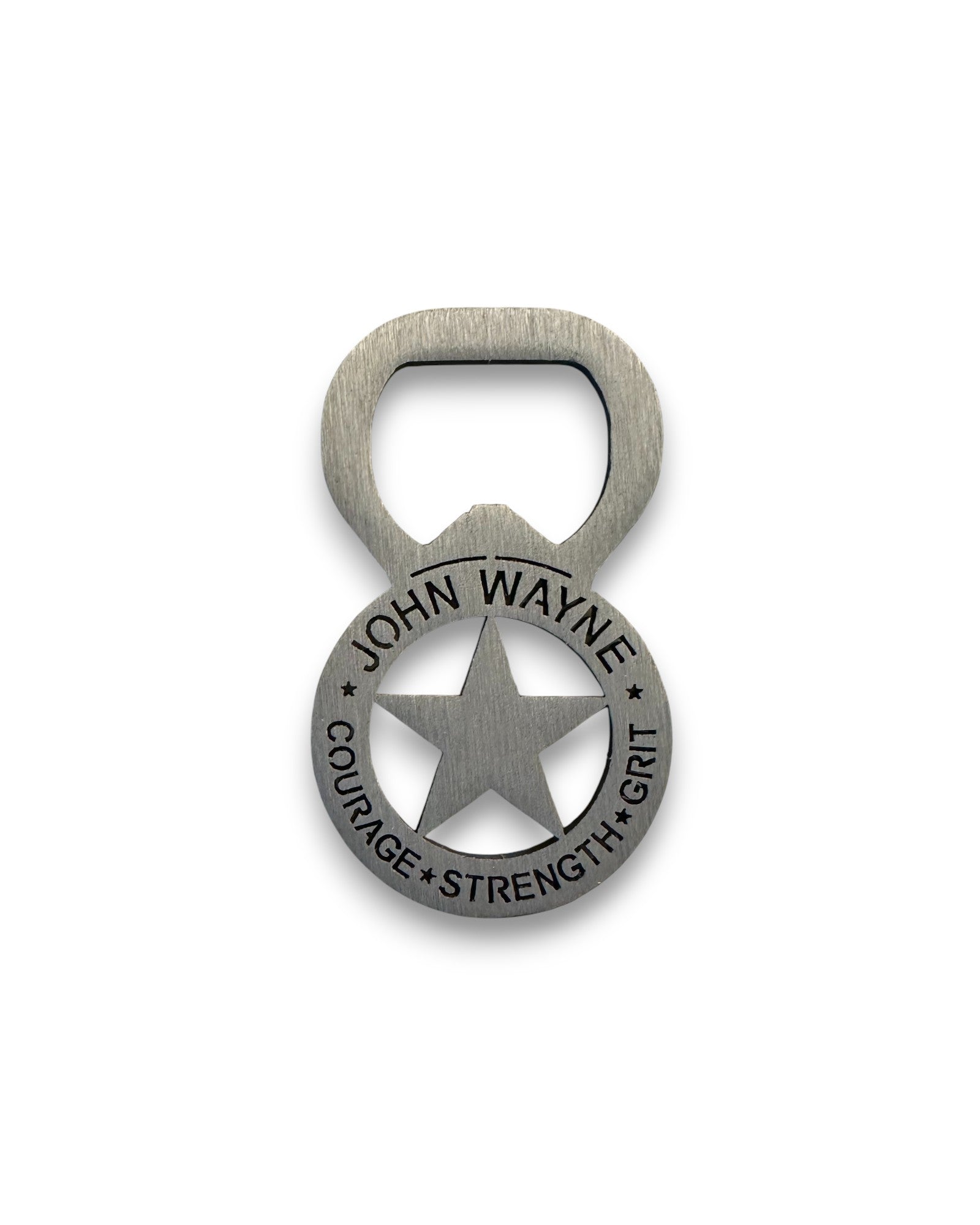 Courage Strength Grit Bottle Opener - Matte Clear