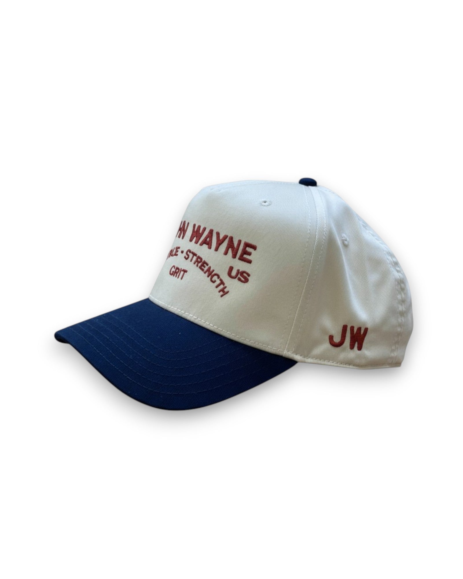 Courage Strength Grit Trucker Cap – Natural/Navy