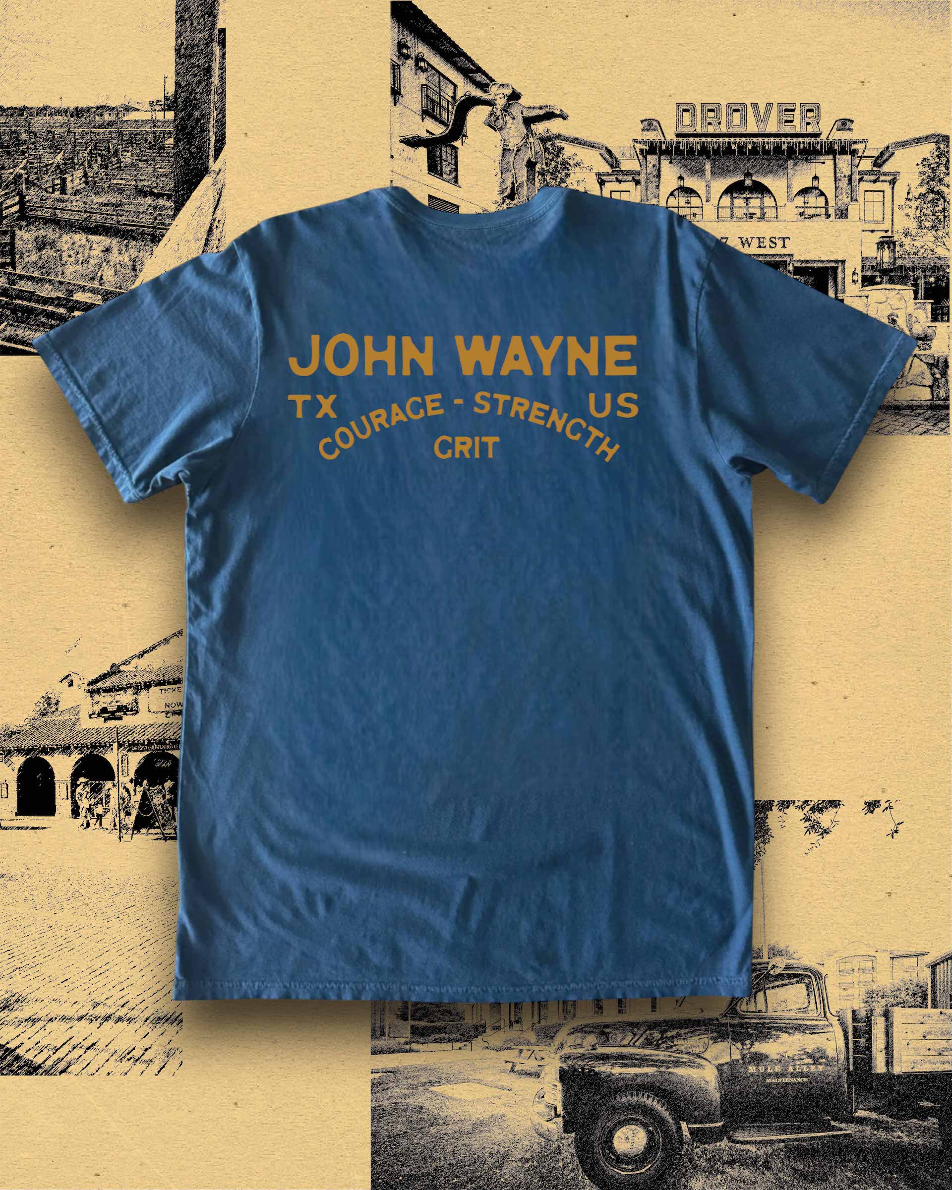 Courage Strength Grit Tee - Vintage Navy