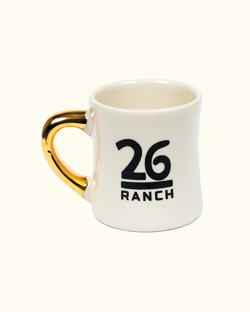 26 Bar Gold Handle Mug - SOLD OUT