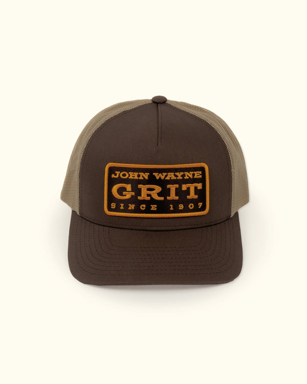 GRIT Trucker Hat - Brown/Khaki