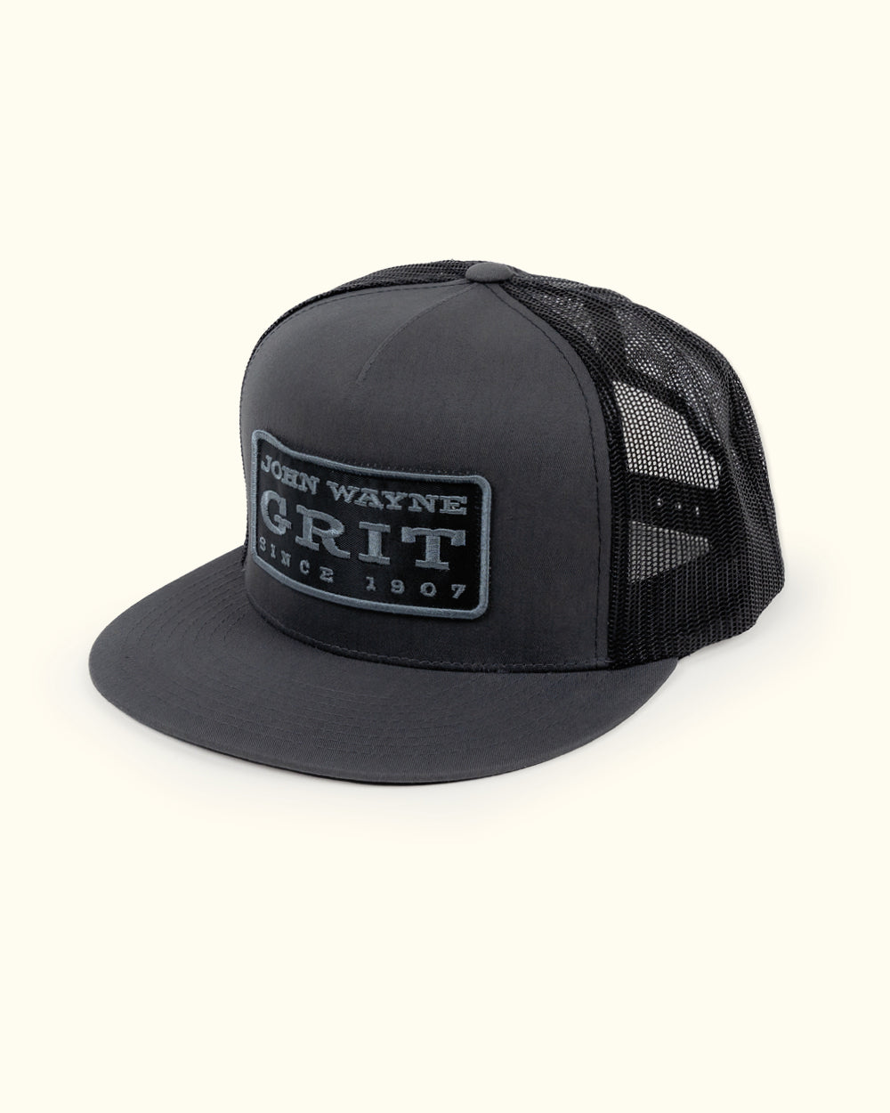 GRIT Trucker Hat - Charcoal/Black