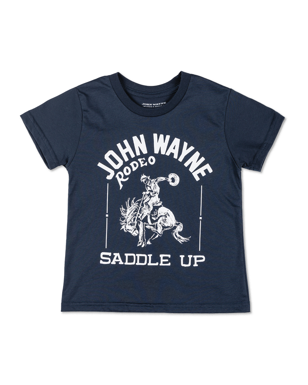 Saddle Up Rodeo Kids Tee - Navy