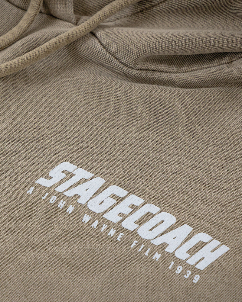 Stagecoach Monument Valley Photo Hoodie - Washed Cement