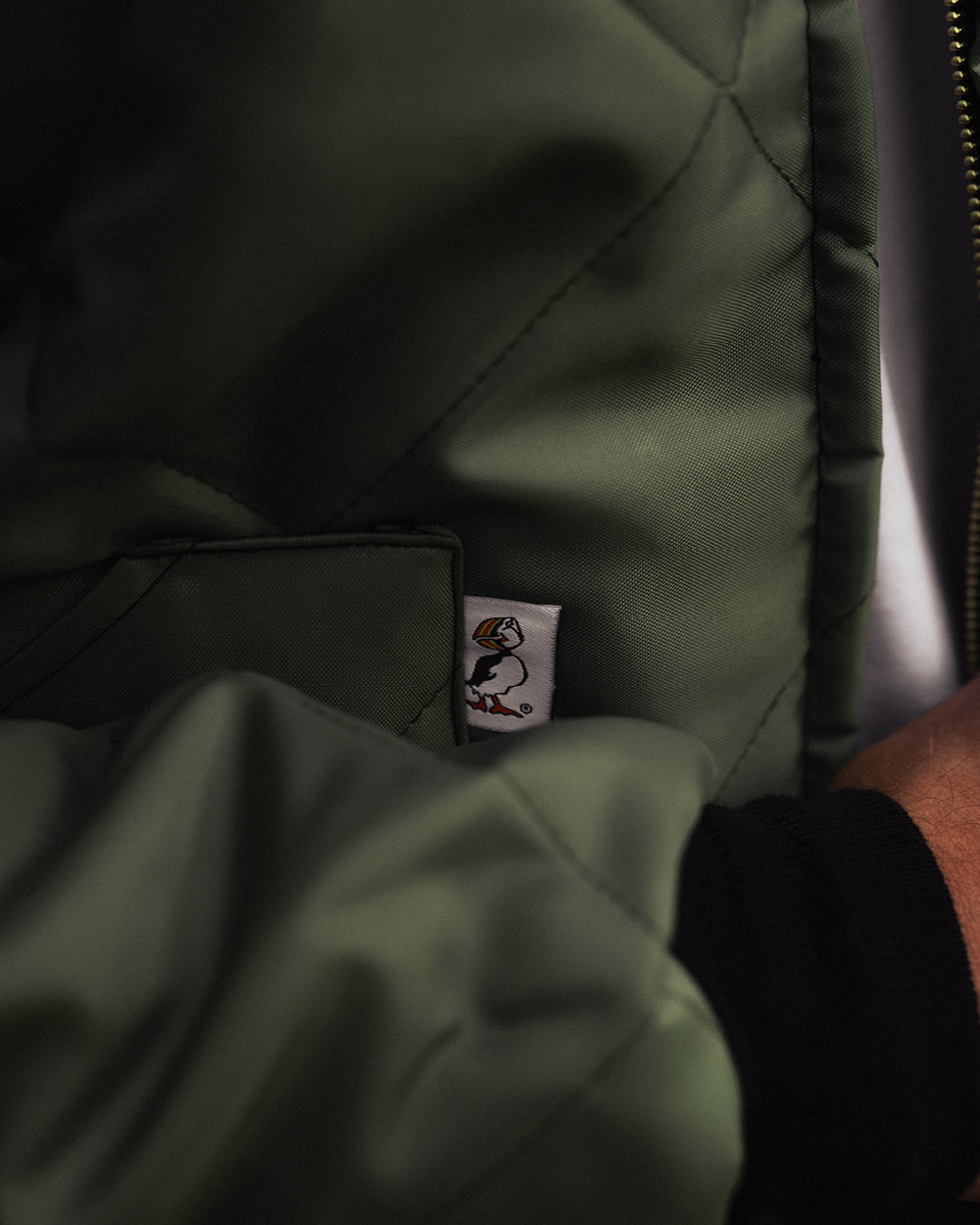 John Wayne x Dickson Quilted Insulated Jacket - Olive Special Edition Patch