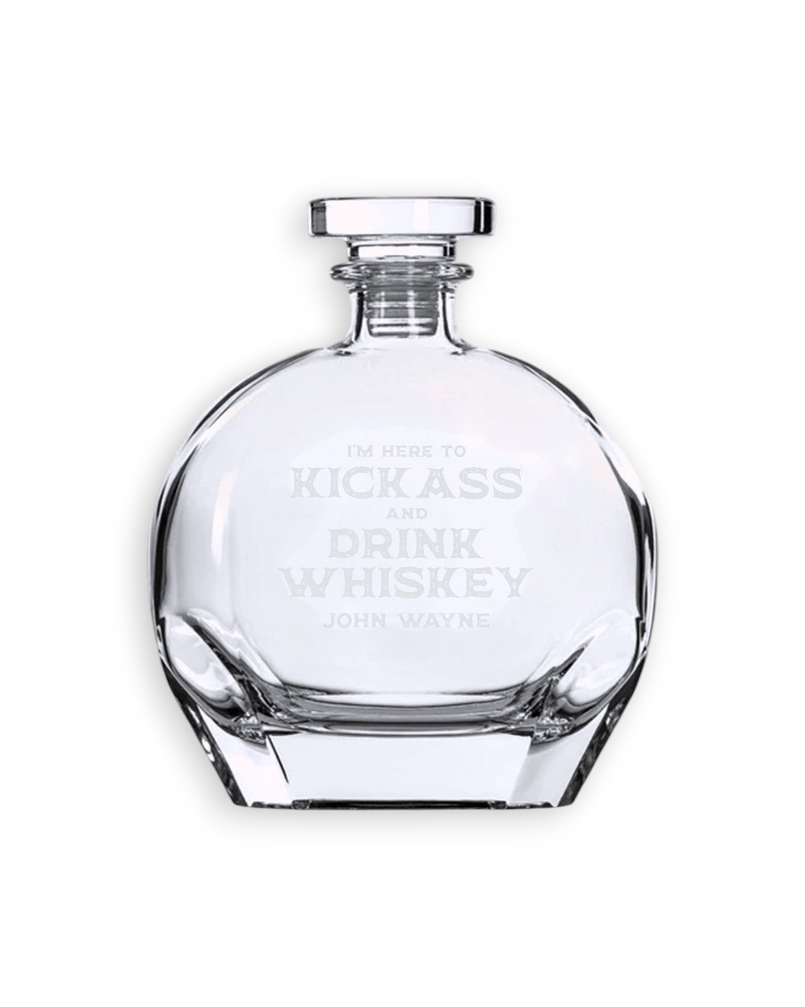 John Wayne Kick Ass and Drink Whiskey Decanter