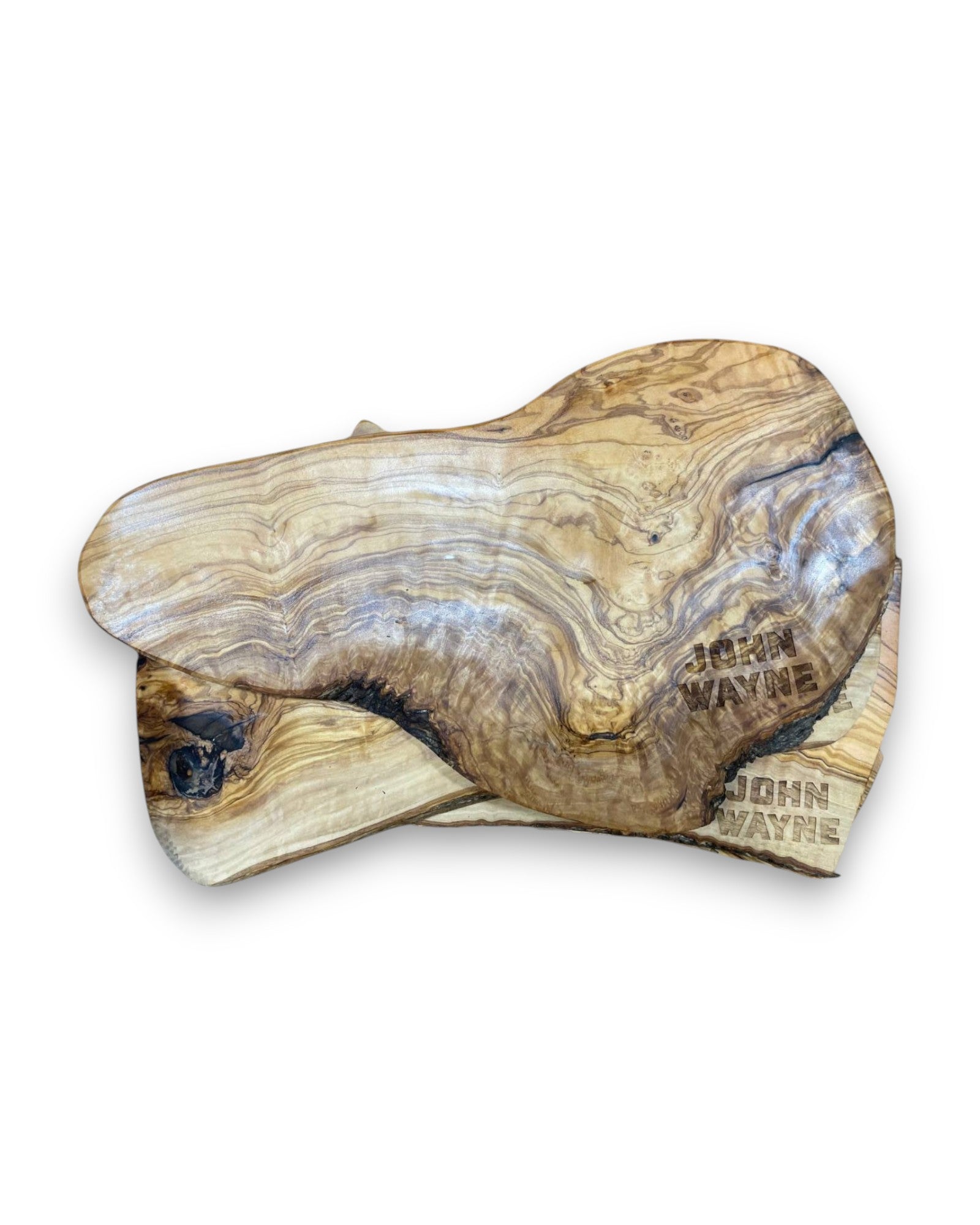 John Wayne Live Edge Olive Wood Serving Board