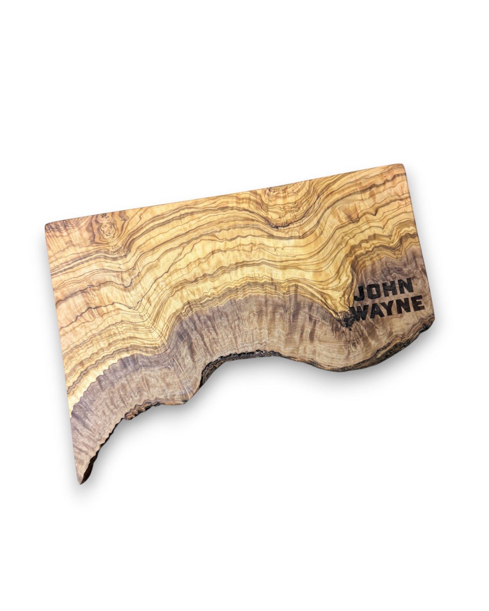 John Wayne Live Edge Olive Wood Serving Board