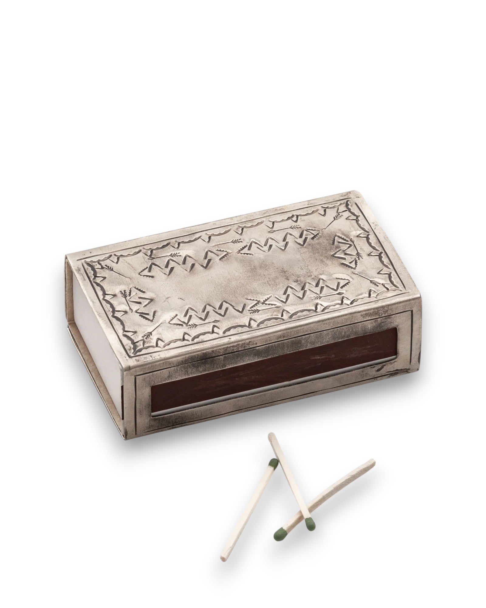 John Wayne Silver Matchbox - Large