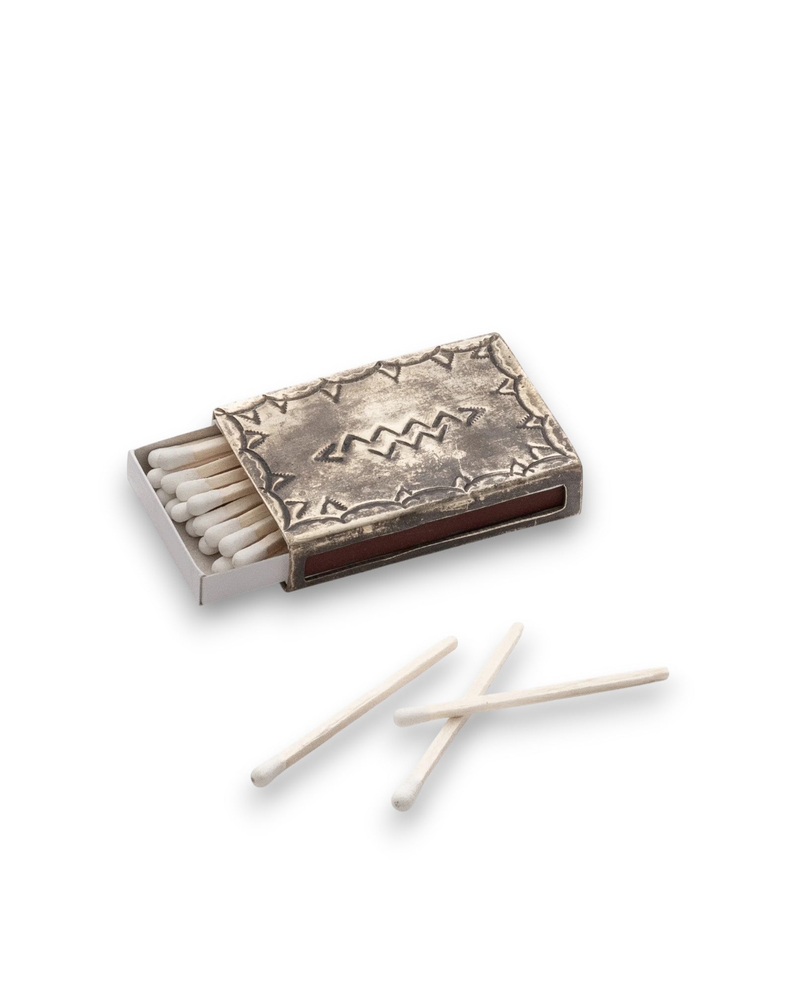 John Wayne Silver Matchbox - Small