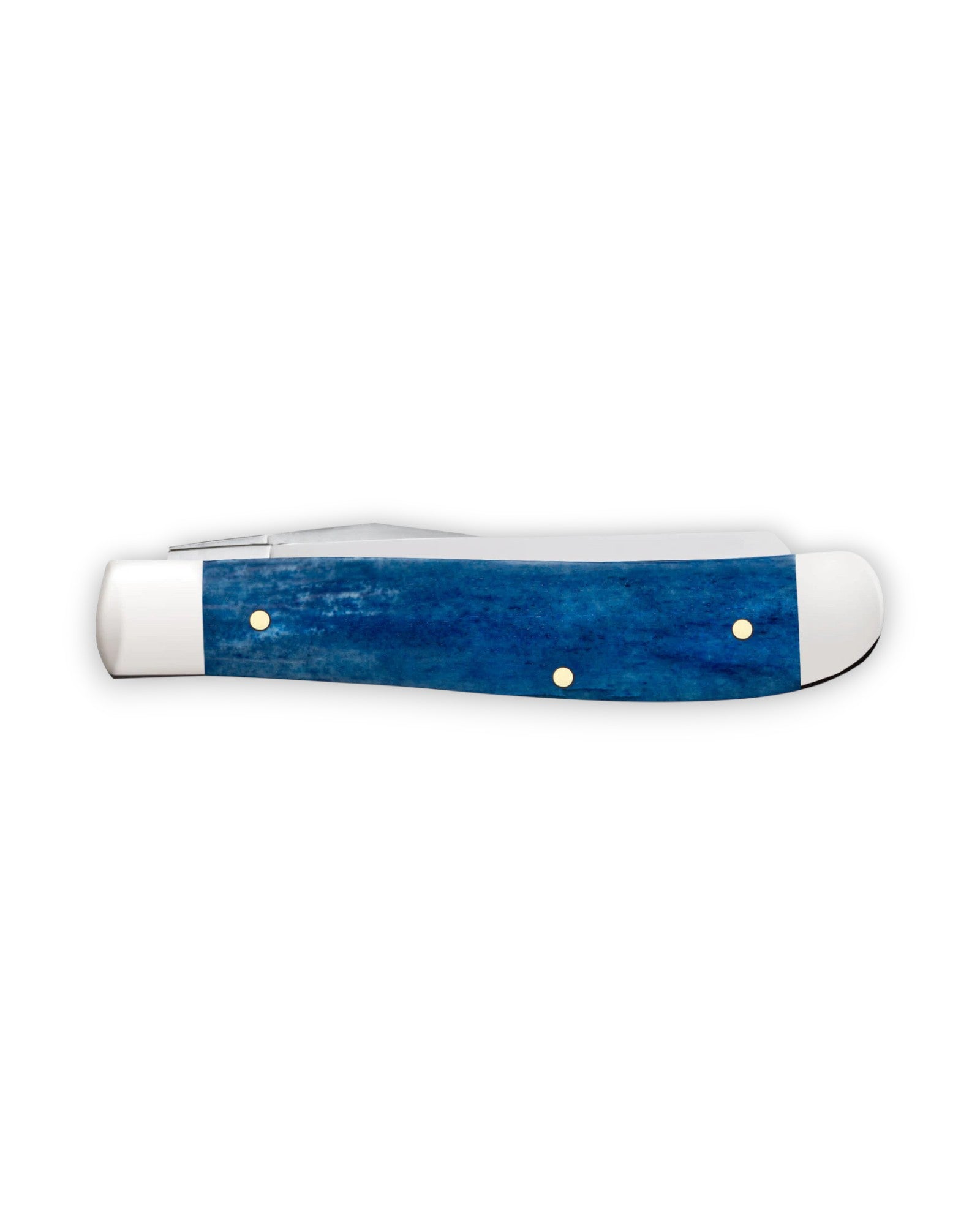 John Wayne x Case Knives Embellished Smooth Navy Blue Bone Mini Trapper