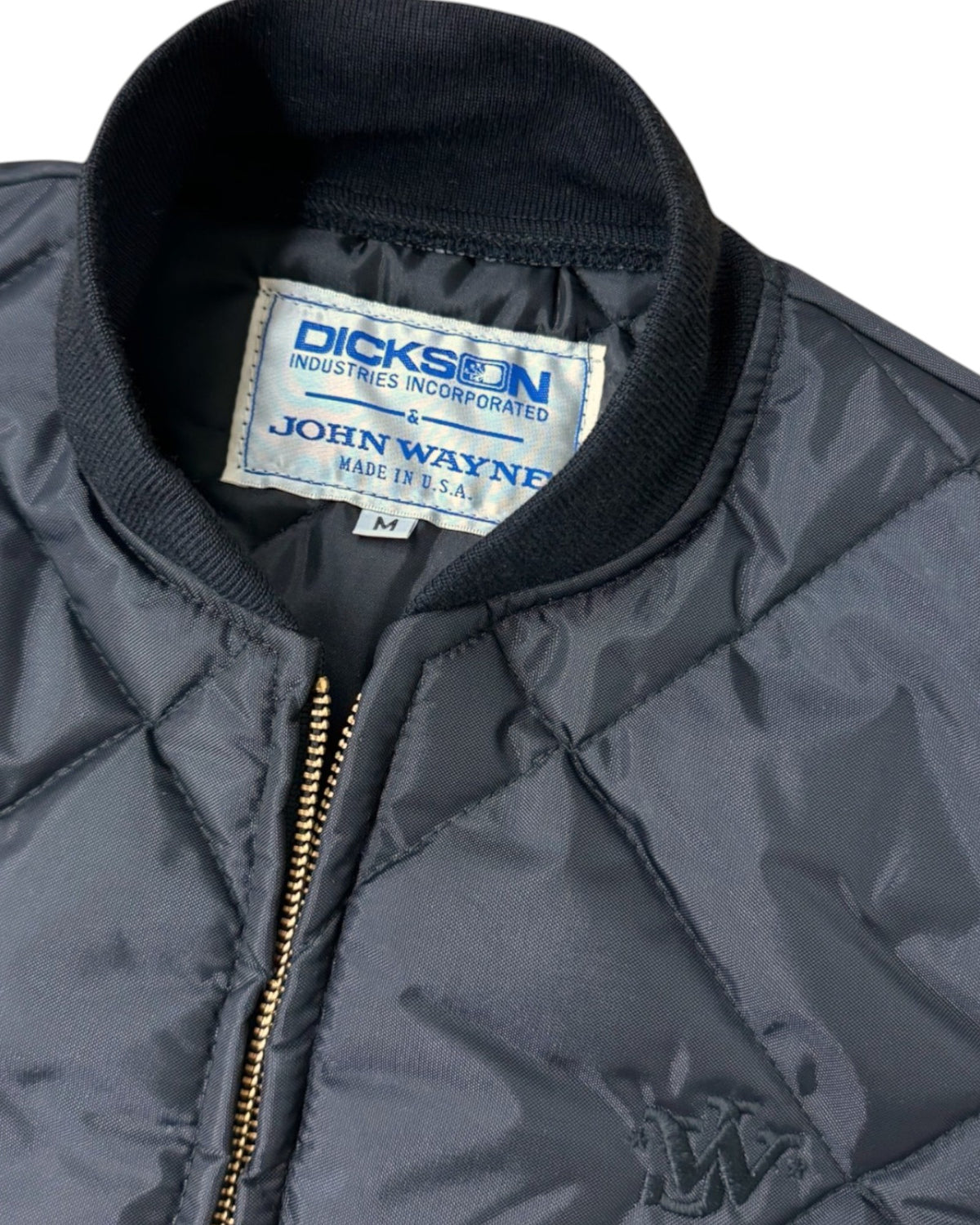 John Wayne x Dickson Quilted Insulated Vest - Black Special Edition Patch