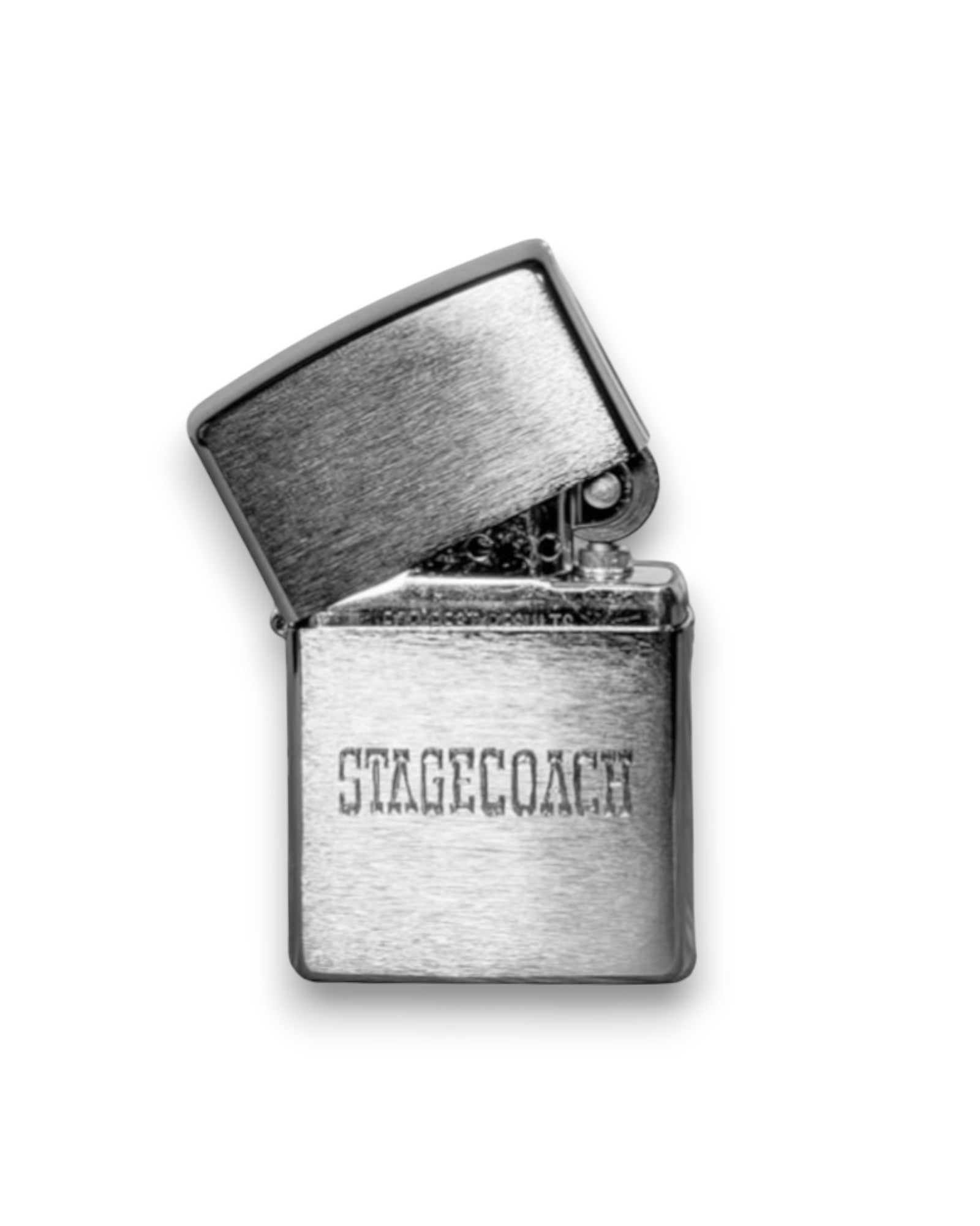 John Wayne x Stagecoach Zippo Lighter - Brushed Chrome, image size:1600x2000