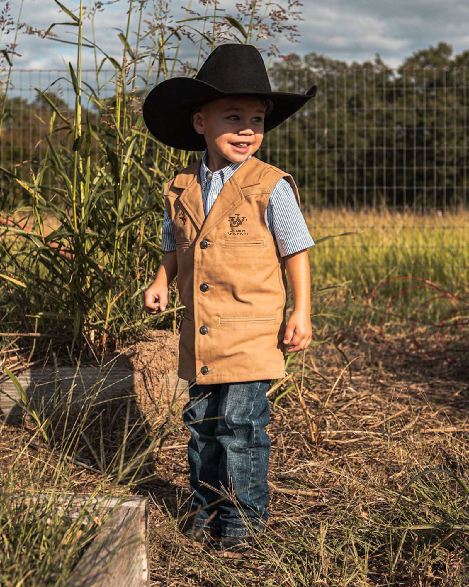 Kids Ranch Vest - Tan