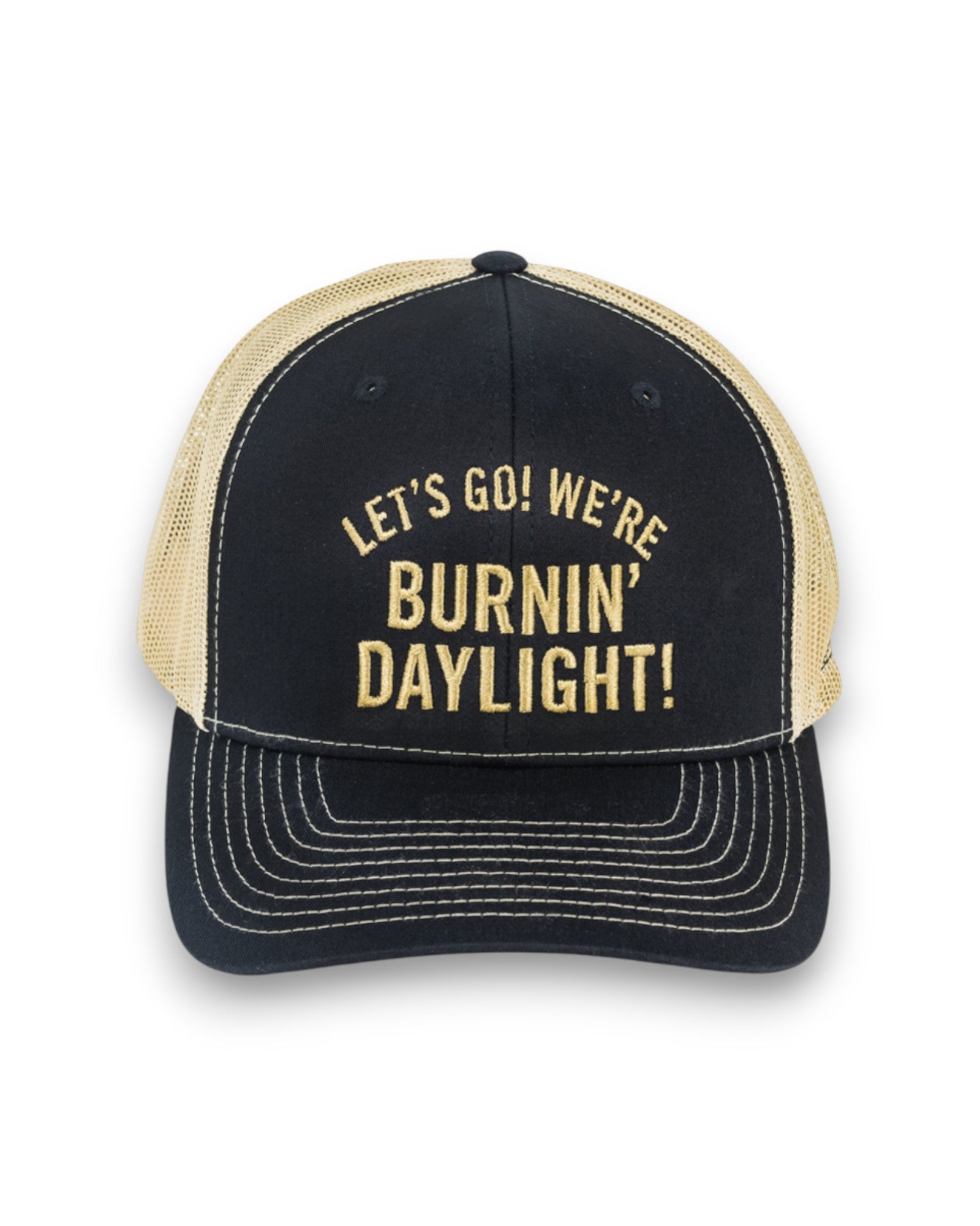 Let's Go Trucker Hat - Black/Gold