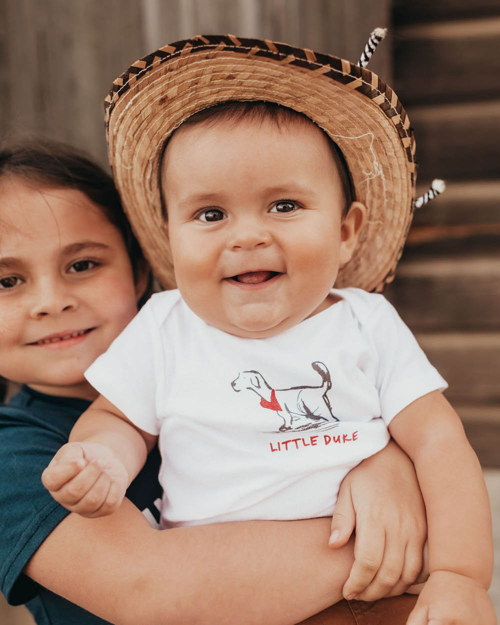 Little Duke Onesie - White