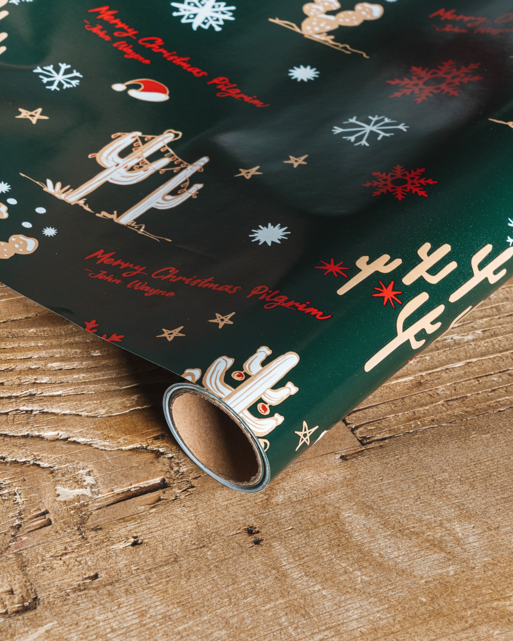 Merry Christmas Pilgrim Wrapping Paper