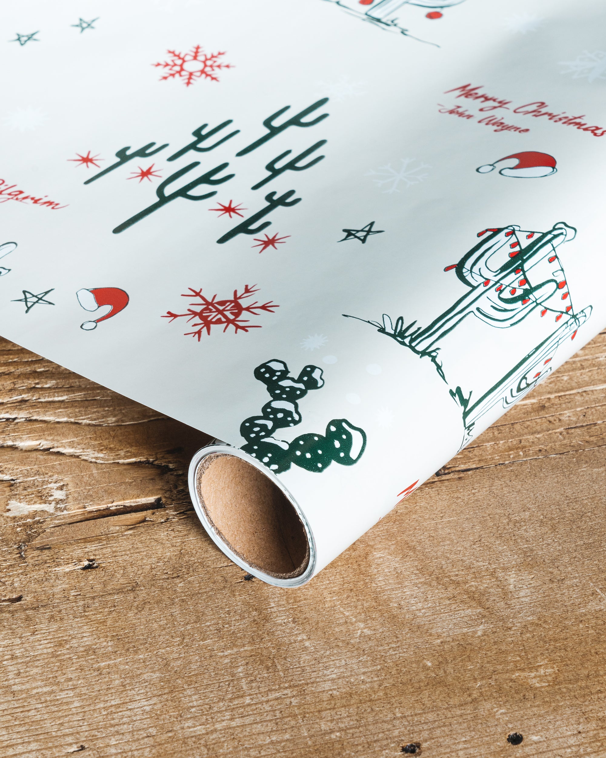 Merry Christmas Pilgrim Wrapping Paper