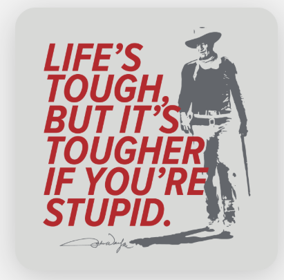 Life's Tough Square Sticker