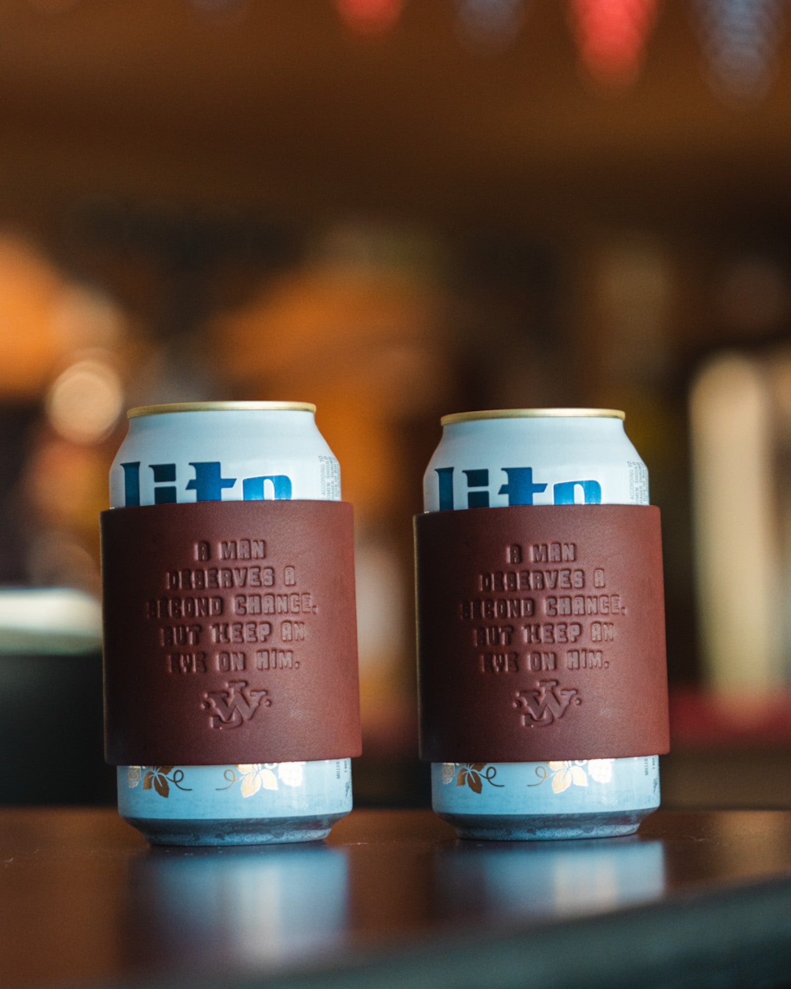 Second Chance Leather Can Koozie