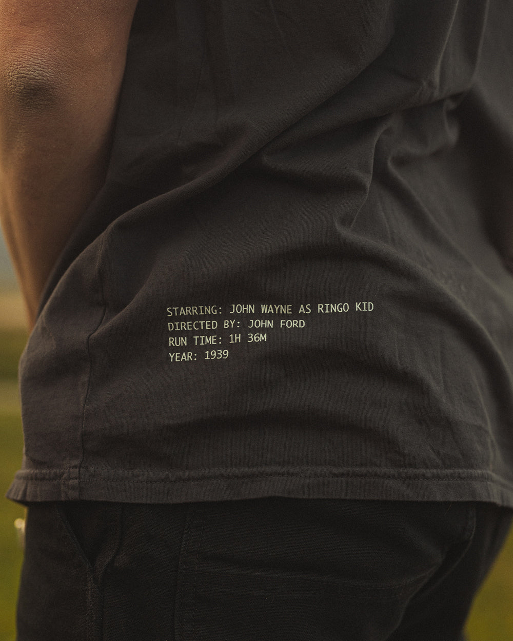 Stagecoach 'Ringo Kid' Men's Tee - Vintage Black