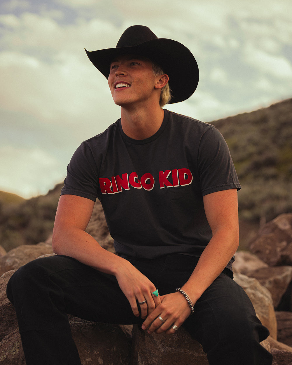 Stagecoach 'Ringo Kid' Men's Tee - Vintage Black