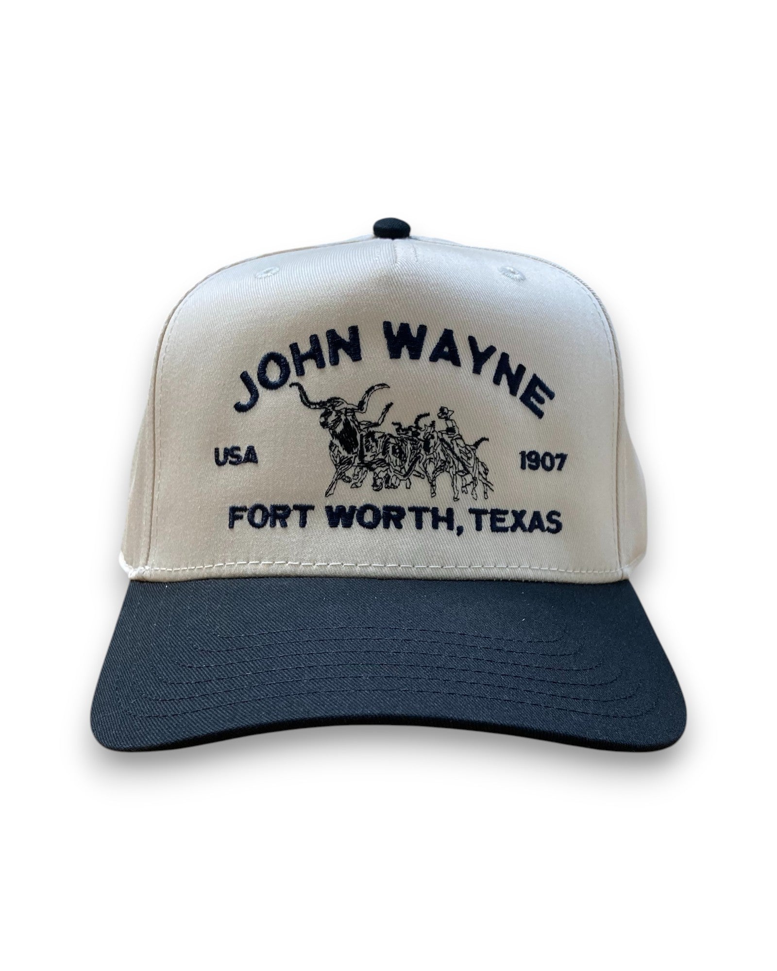 Stockyards Trucker Cap – Natural/Black