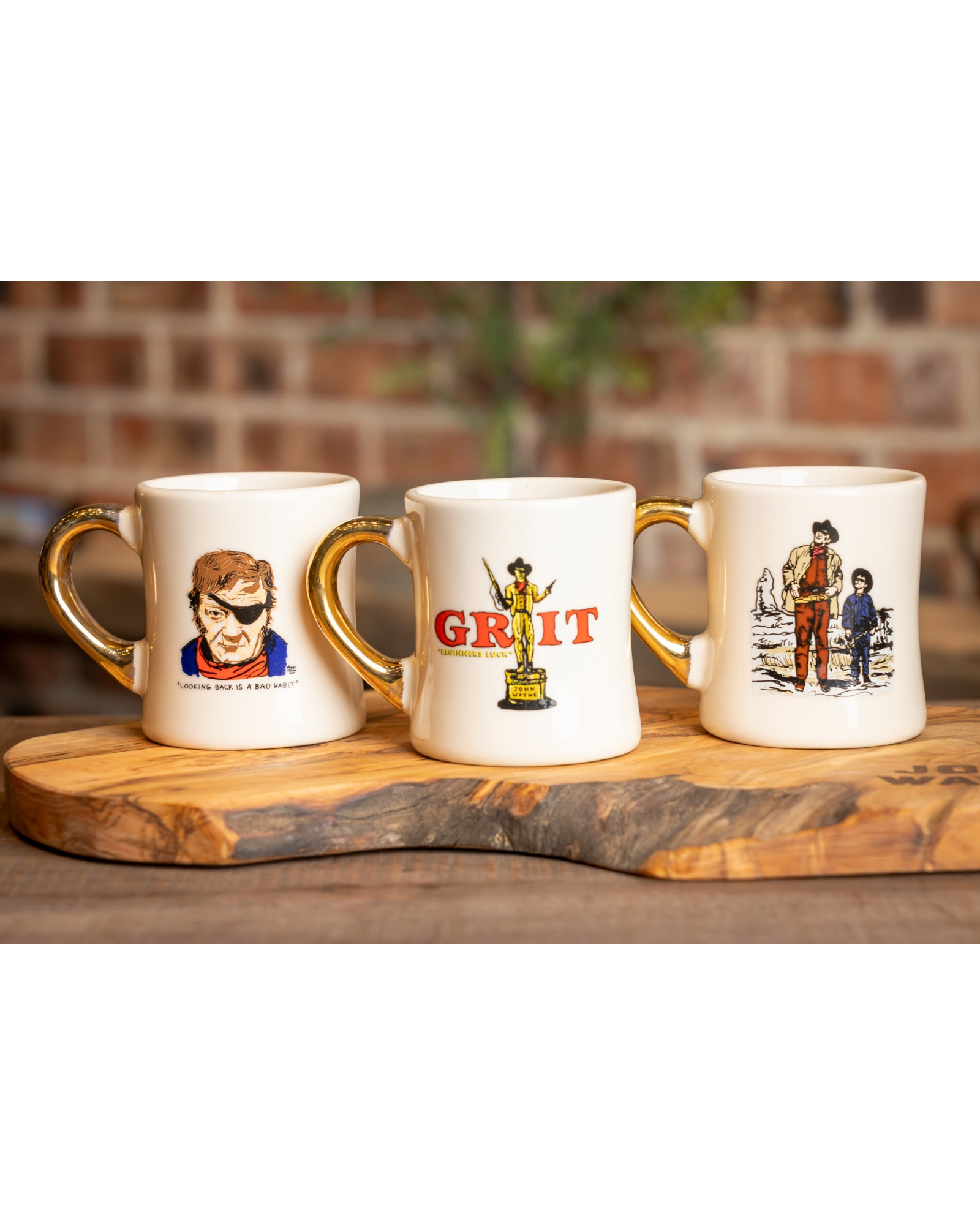 True Grit (1969) 55th Anniversary Special 3-Piece Gold Handle Mug Series