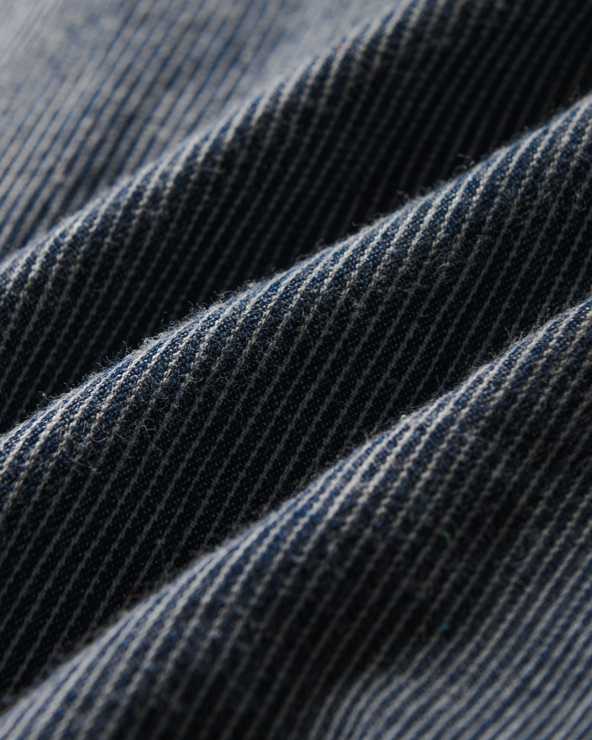 The Ethan Men's Western Shirt in Train Robbers Indigo Stripe