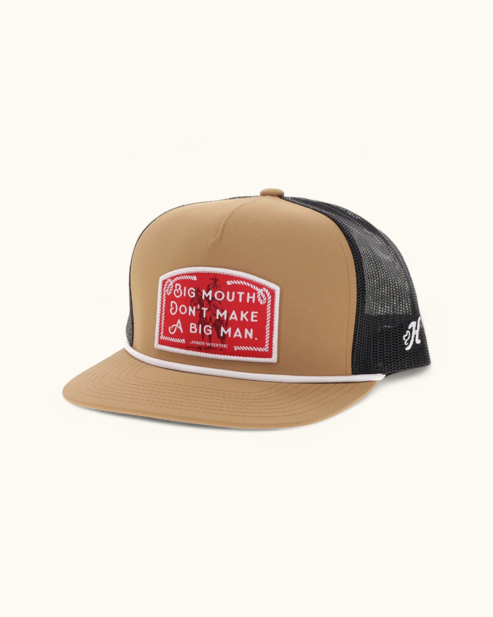 JW x Hooey Big Mouth Rope Kids Hat - Tan/Black