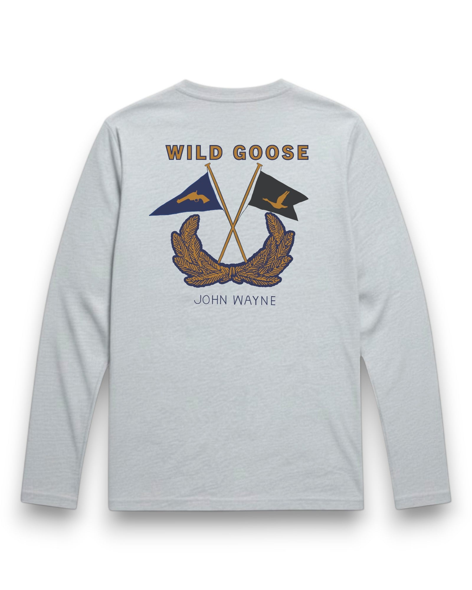 Wild Goose Long Sleeve T-Shirt - Heather Grey