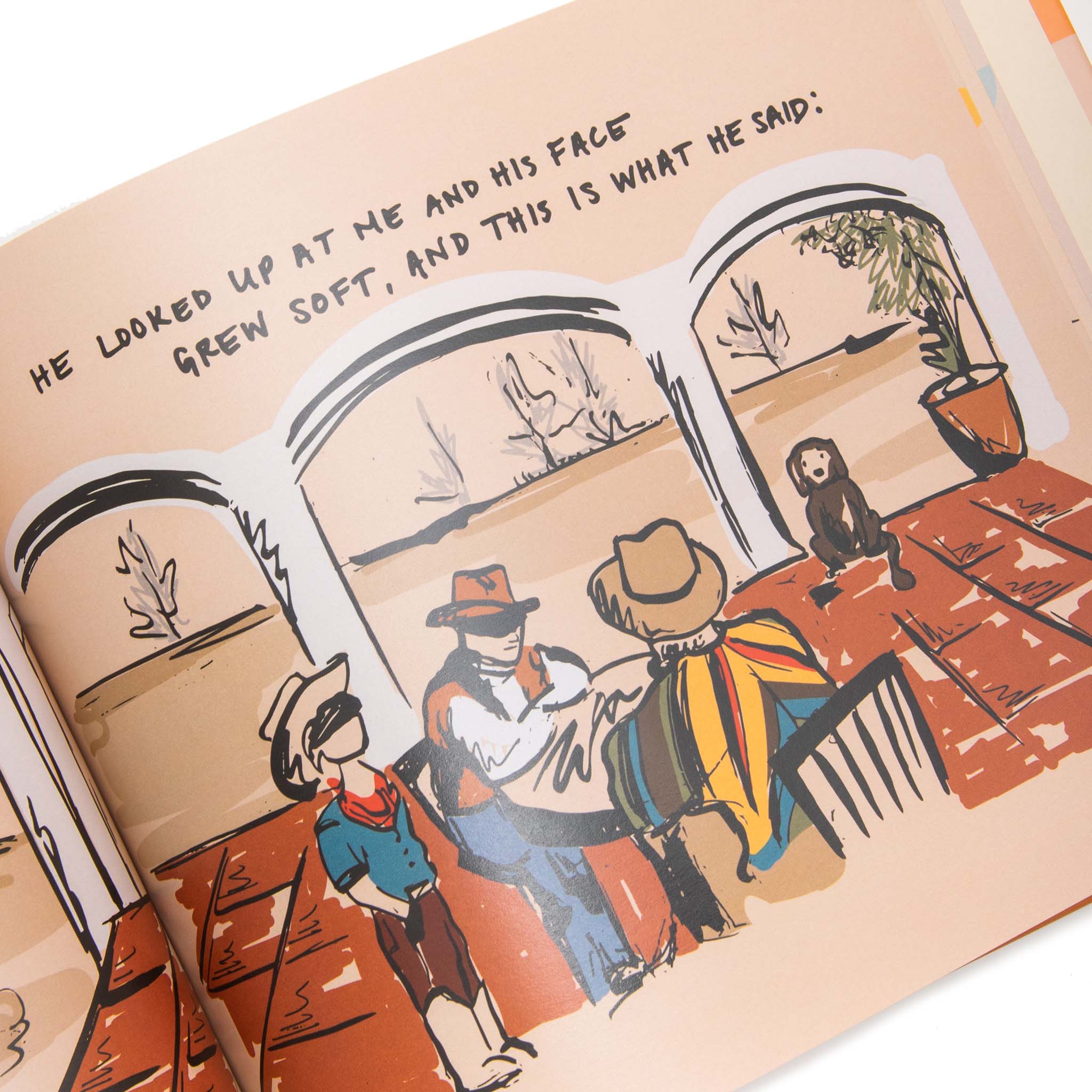 Mis Raices Estan Aqui (My Roots Are Buried Here) Book opened