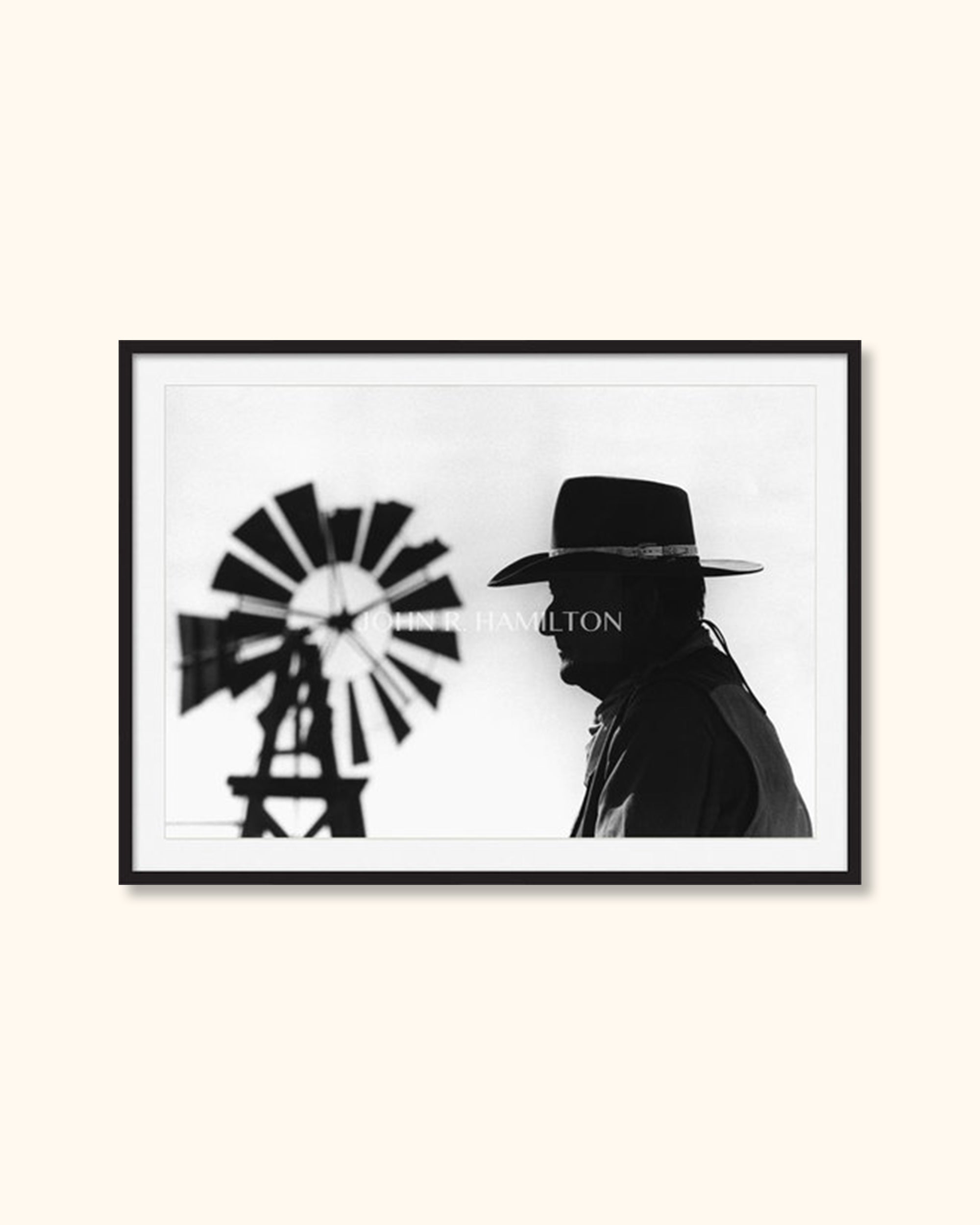 JOHN WAYNE WITH WINDMILL IN BACKGROUND, 1967