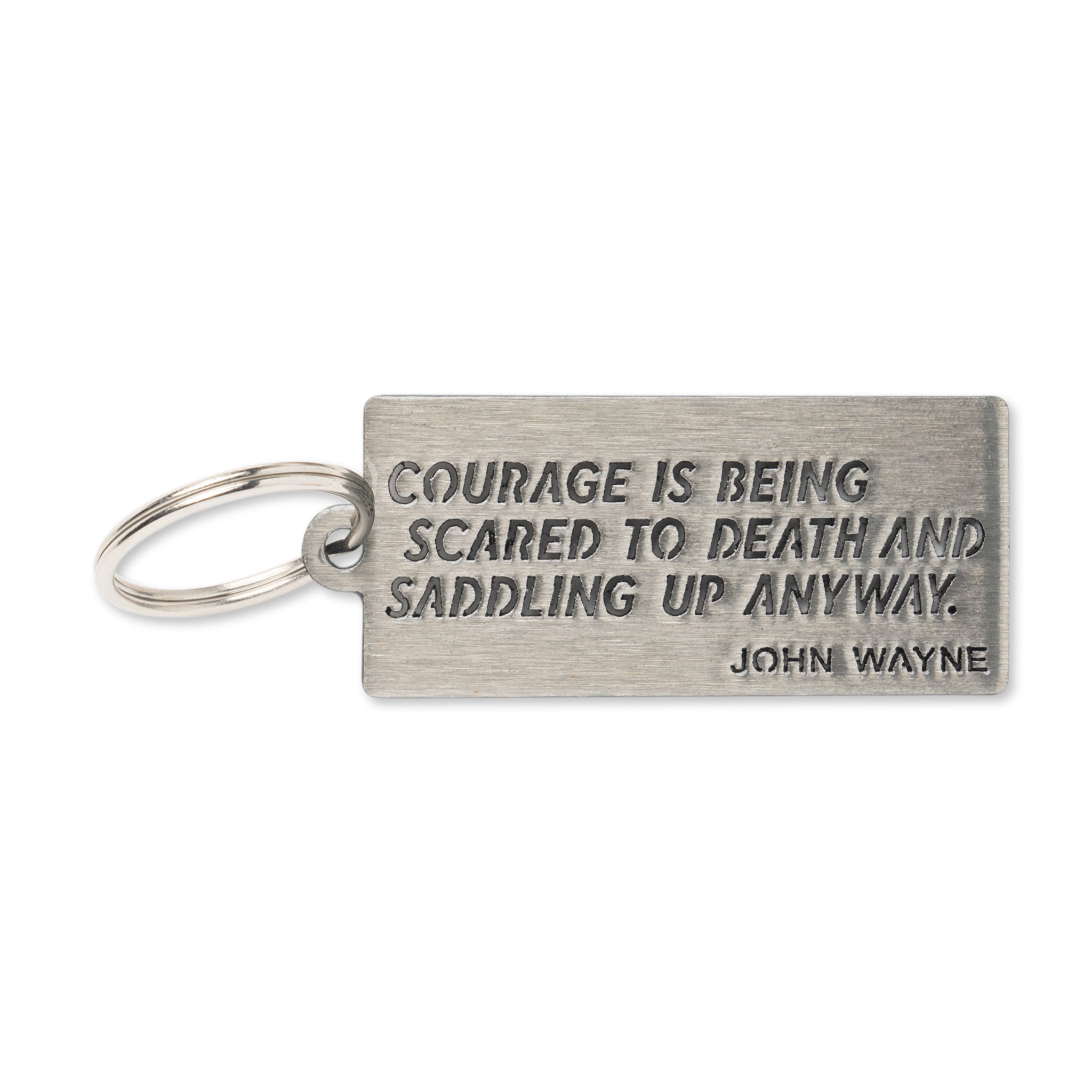 Courage Keychain - Matte Clear