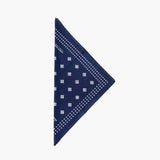 blue bandana with diamonds folded 