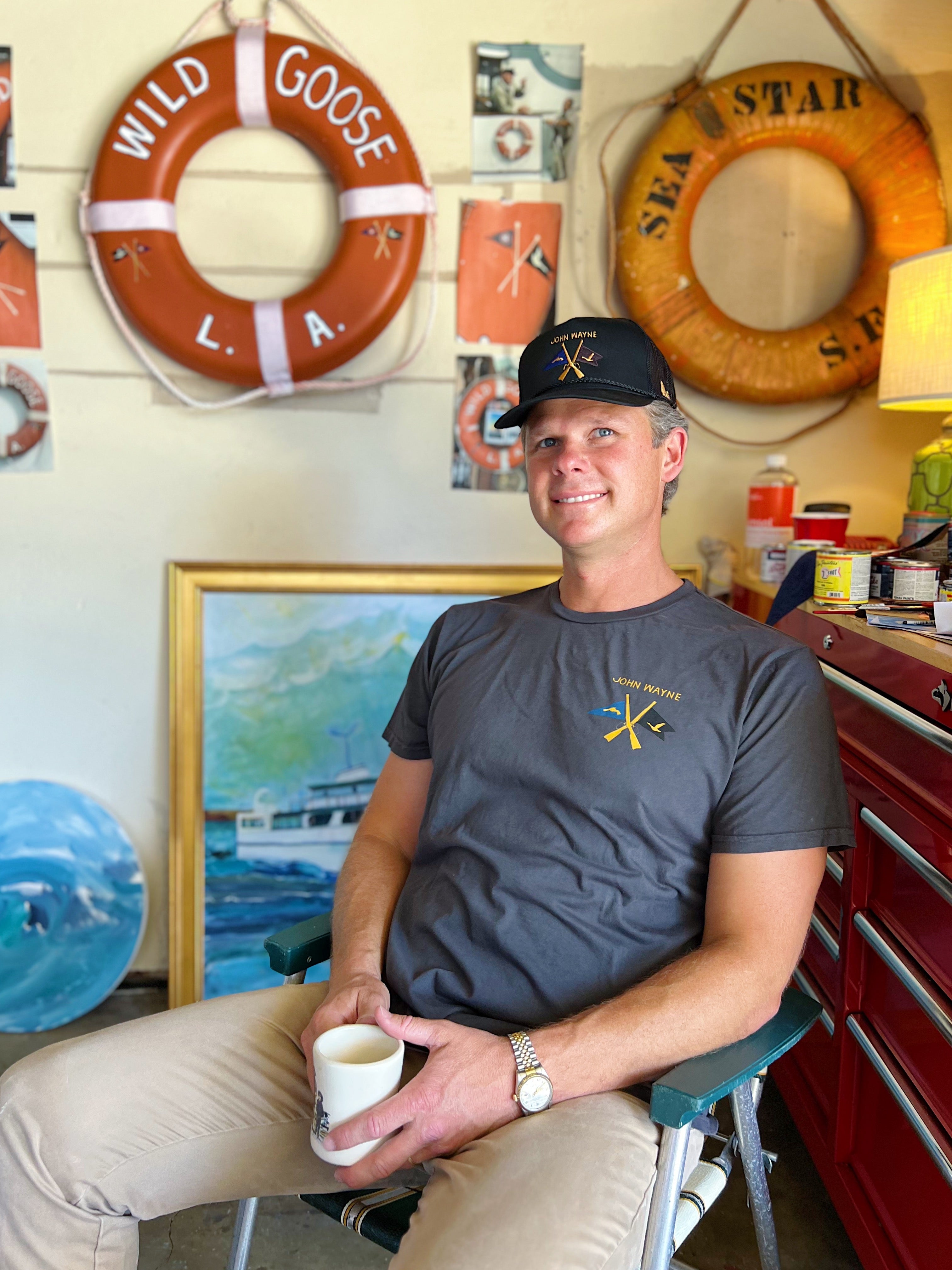 Wild Goose Hand-Painted Life Ring – One of a Kind