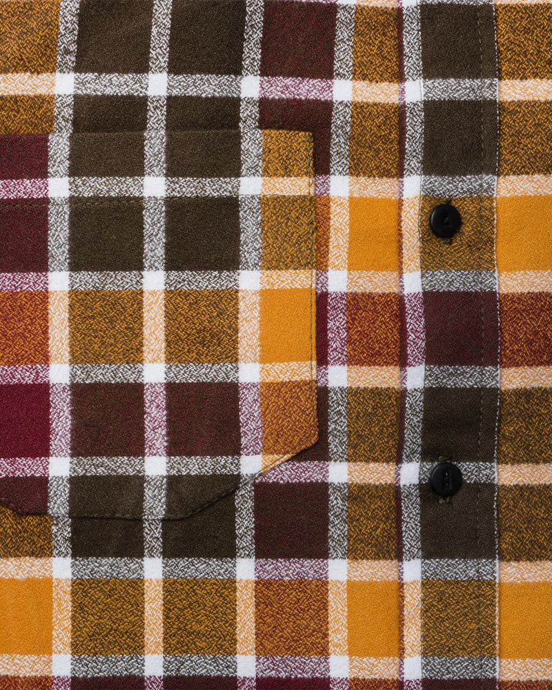 The “Ethan” Brushed Plaid Flannel in Clay