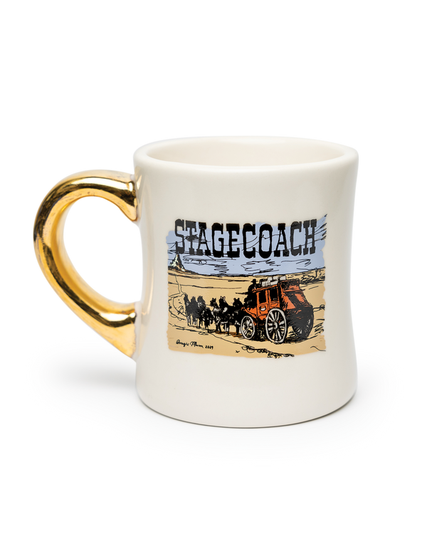 Stagecoach Gold Handle Mug