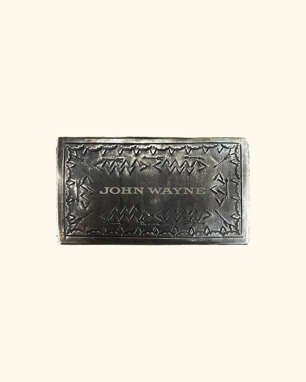John Wayne Silver Matchbox