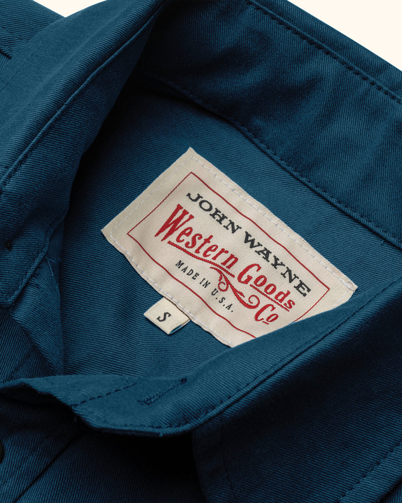 The “Ethan” Brushed Flannel Twill in Indigo