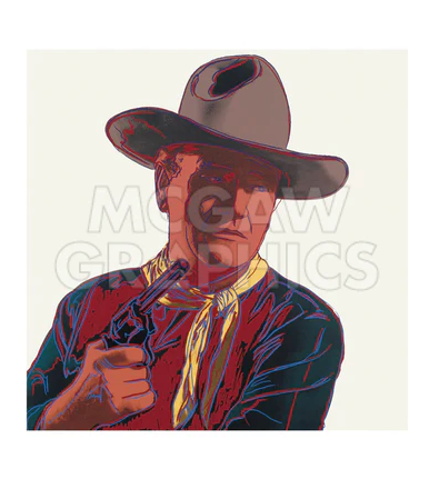 Andy Warhol Art Print - Cowboys & Indians: John Wayne, 1986