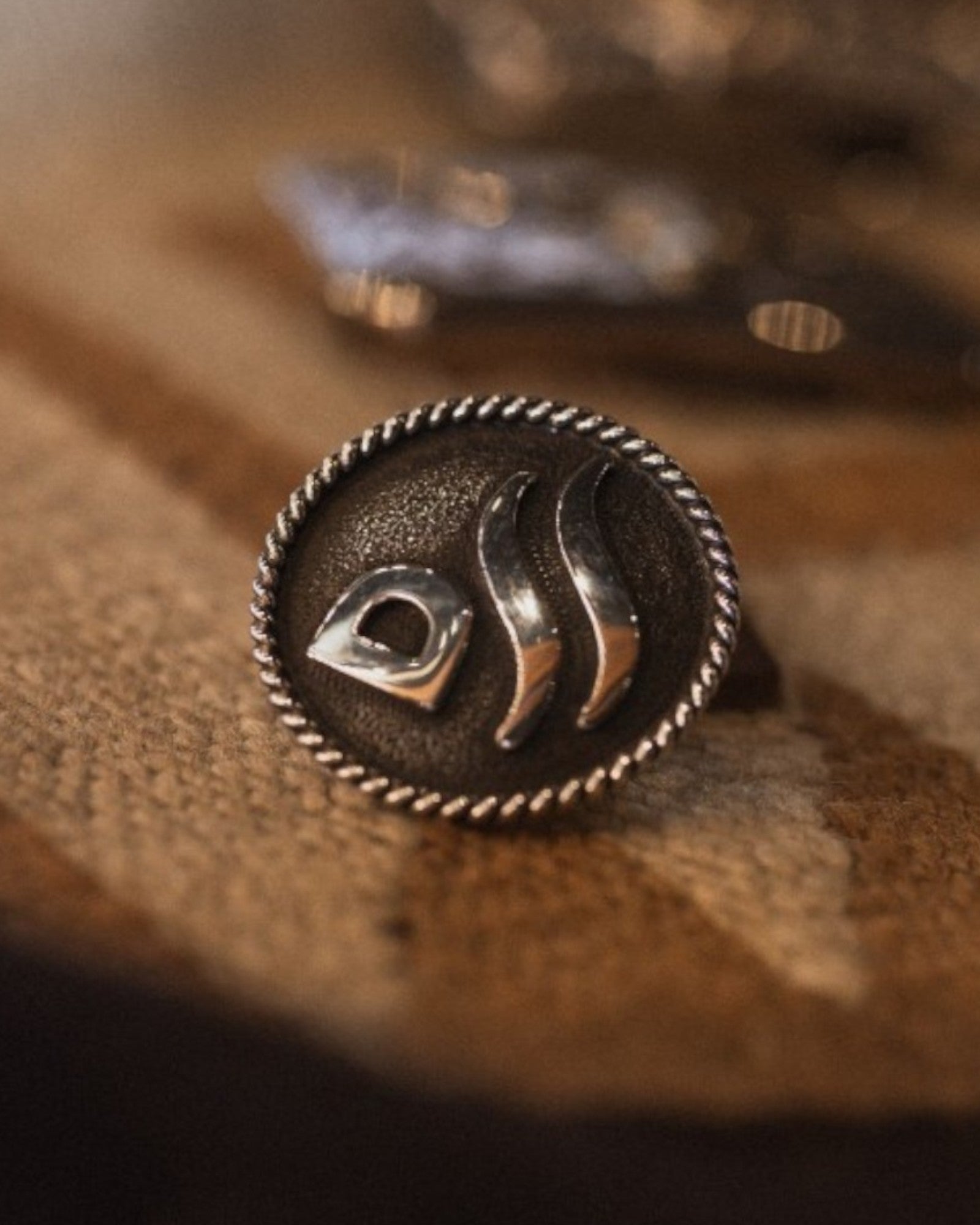 Bohlin Red River Scarf Slide Sterling Silver