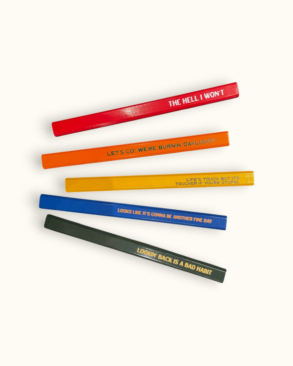 John Wayne Quote Carpenter Pencils - Set of 5