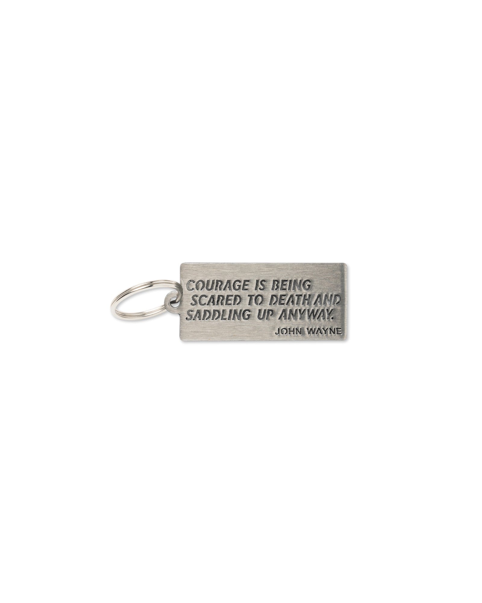 Courage Keychain - Matte Clear