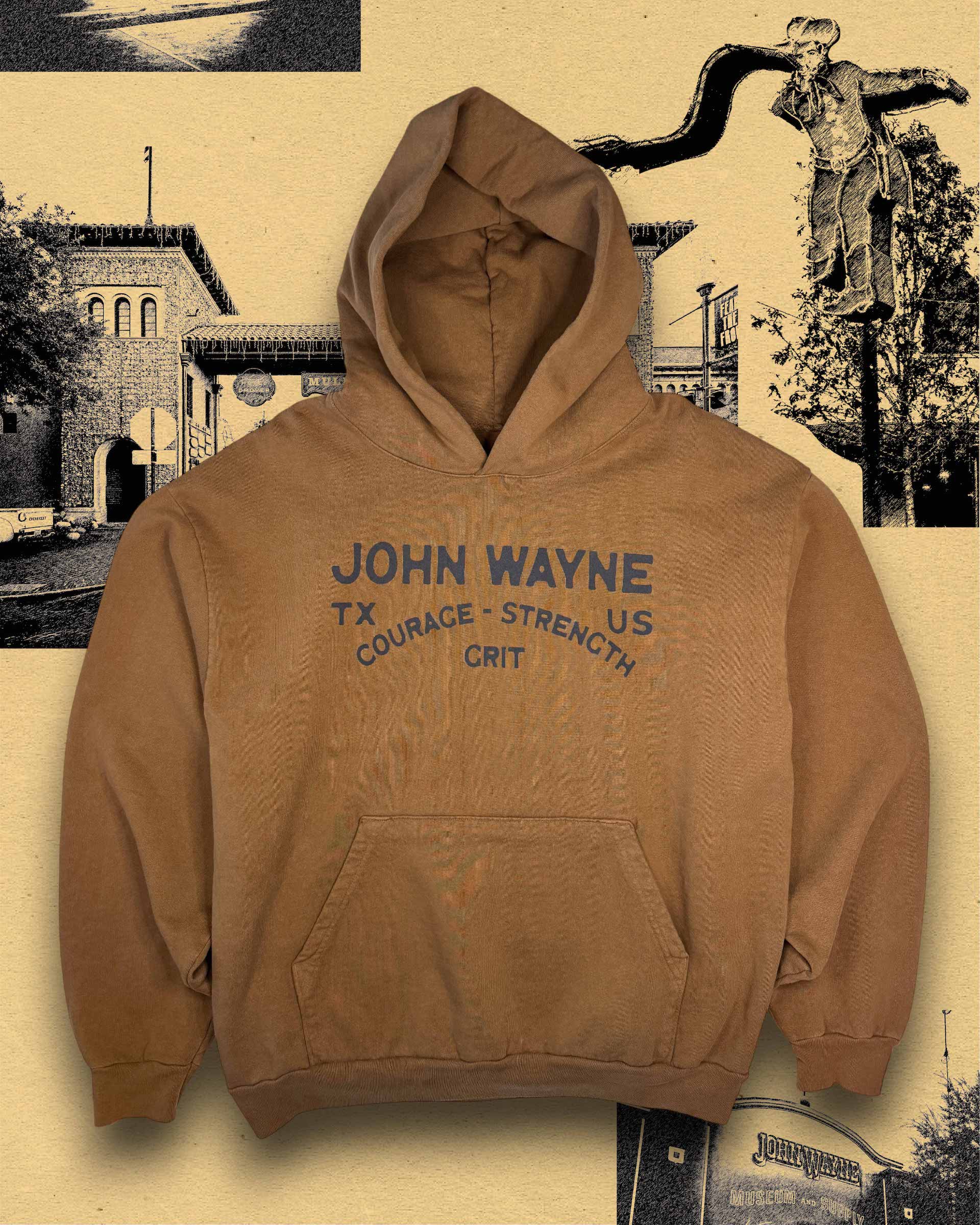 Courage Strength Grit Hoodie - Russet